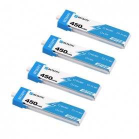 BETAFPV BT2.0 450mAh 1S 30C Battery (4PCS)