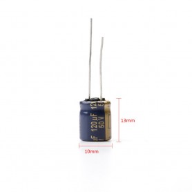 Condensador Panasonic FC series 50V 120UF 2